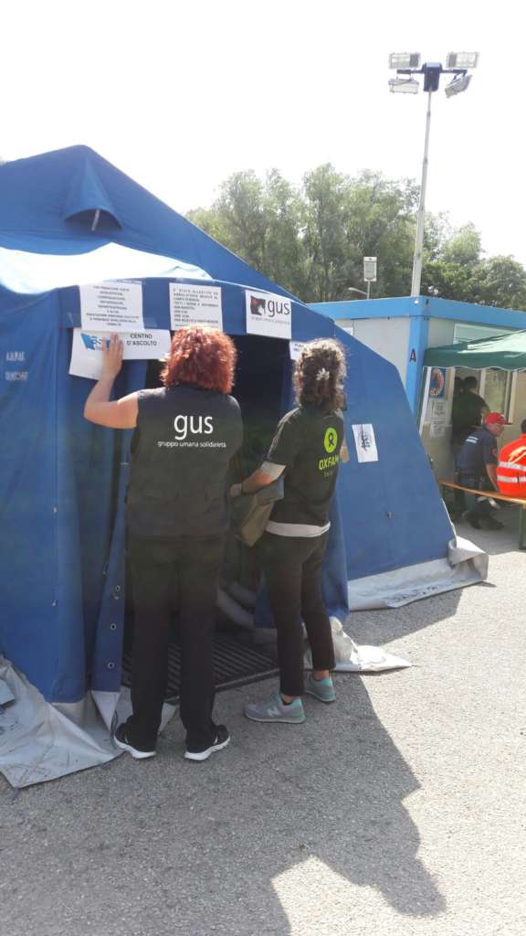Gus e Oxfam per l'emergenza terremoto in centro Italia