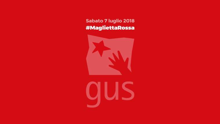 Il GUS in #magliettarossa per fermare l'emorragia di umanità